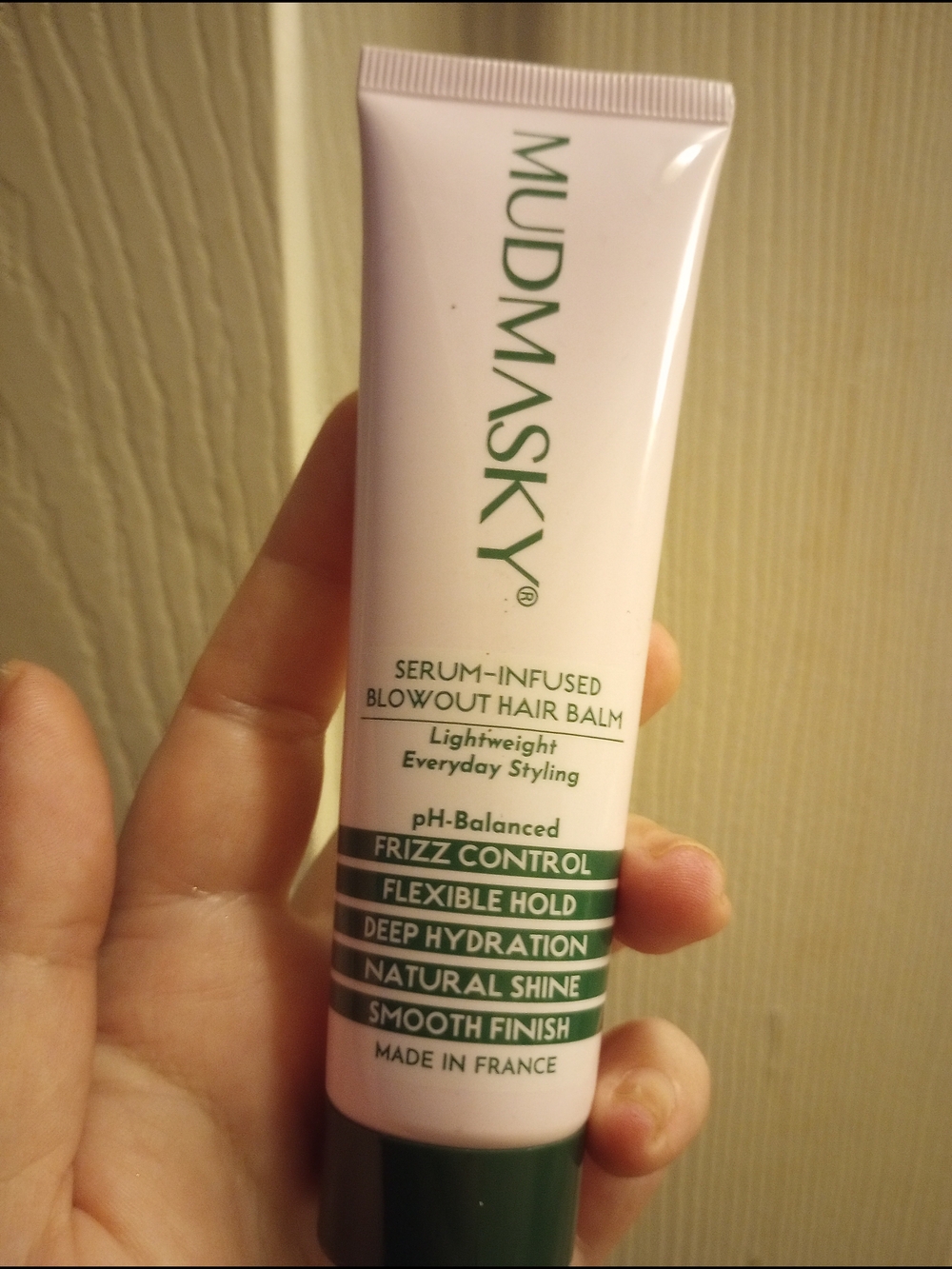 Mudmasky Pink Serum-Infused Blowout Hair Balm - Frizz Control & Hydration